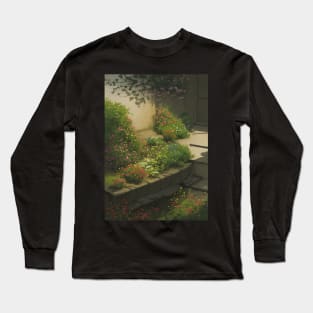 Lovely Apartment Garden - Small Romantic Art Long Sleeve T-Shirt